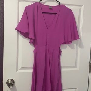 Magenta long gown